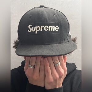 Supreme New Era Gore-Tex Classic Black Hat 7 3/8